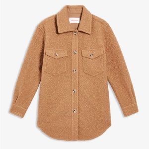Joe Fresh Boucle shacket, camel, size XS